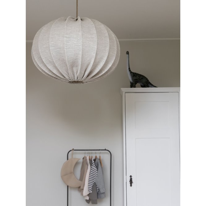 Jasnobeżowa lniana lampa boho Hilma PR Home